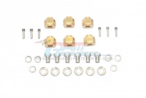 GPM TRX6010X/9M-OC BRASS WHEEL HEX ADAPTERS 9mm 1/10 RC TRAXXAS TRX-6 CRAWLER - TRX6010X/9M-OC