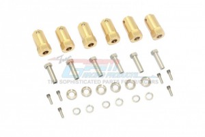 GPM TRX6010X/23M-OC BRASS WHEEL HEX ADAPTERS 23mm 1/10 RC TRAXXAS TRX-6 CRAWLER - TRX6010X/23M-OC