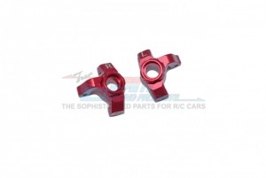 GPM LM021 ALUMINUM FRONT KNUCKLE ARM LOSI 1/18 2WD MINI-T 2.0 STADIUM TRUCK LOS01015 - RED - LM021-R
