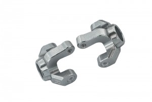 GPM LM021 ALUMINUM FRONT KNUCKLE ARM LOSI 1/18 2WD MINI-T 2.0 STADIUM TRUCK LOS01015 - SILVER - LM021-S