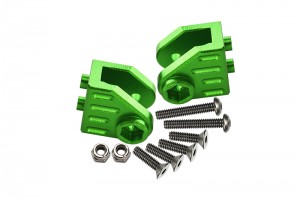 GPM LMT008F/R ALUMINUM FRONT/REAR AXLE MOUNT SET FOR SUSPENSION LINKS LOSI 1/8 LMT 4WD SOLID AXLE MONSTER LOS04022 - GREEN - LMT008F/R-G