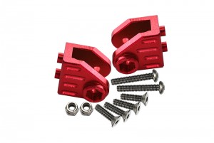 GPM LMT008F/R ALUMINUM FRONT/REAR AXLE MOUNT SET FOR SUSPENSION LINKS LOSI 1/8 LMT 4WD SOLID AXLE MONSTER LOS04022 - RED - LMT008F/R-R
