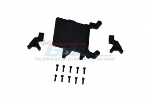 GPM SCX24201FR ALLOY ADJUSTABLE FRONT & REAR DAMPER MOUNT AXIAL 1/24 RC 4WD SCX24 - BLACK - SCX24201FR-BK