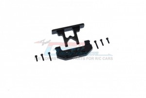 GPM SCX24330R ALUMINIUM REAR BUMPER+REAR BODYSHELL MOUNT AXIAL 1/24 RC 4WD CRAWLER SCX24 - BLACK - SCX24330R-BK