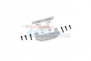 GPM SCX24330R ALUMINIUM REAR BUMPER+REAR BODYSHELL MOUNT AXIAL 1/24 RC 4WD CRAWLER SCX24 - SILVER - SCX24330R-S