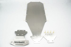 EXB001 STAINLESS STEEL SKID PLATES FOR CENTER & REAR CHASSIS ARRMA 1/8 KRATON EXtreme Bash EXB ARA106053 - EXB001