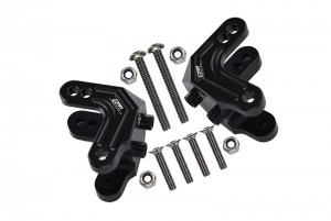 GPM LMT028F/R ALUMINUM FRONT / REAR SHOCK MOUNT LOSI 1/8 LMT 4WD SOLID AXLE MONSTER LOS04022 - BLACK - LMT028F/R-BK