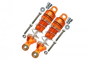 GPM LM050F ALUMINUM FRONT SPRING DAMPERS - 50mm LOSI 1/18 2WD MINI-T 2.0 STADIUM TRUCK LOS01015 - ORANGE - LM050F-OR-S