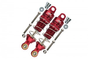 GPM LM050F ALUMINUM FRONT SPRING DAMPERS - 50mm LOSI 1/18 2WD MINI-T 2.0 STADIUM TRUCK LOS01015 - RED - LM050F-R-S