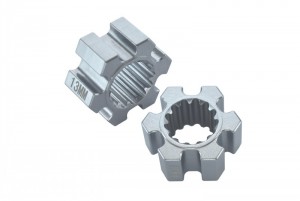 GPM TXM010/13MM ALUMINIUM WHEEL HEX (13MM THICKNESS)  FOR 6S TRAXXAS XMAXX 6S - Silver - TXM010/13MM-S