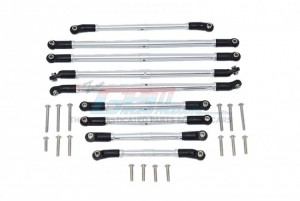 GPM SCX3L160 ALUMINUM ADJUSTABLE TIE RODS 1/10 RC AXIAL SCX10 III CRAELER AXI03006 - SILVER - SCX3L160-S-BEBK