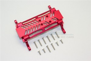GPM MJ038B ALUMINIUM GEAR BOX BOTTOM MOUNT 1/10 RC AXIAL SMT10 GRAVE DIGGER - RED - MJ038B-R