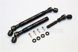 GPM MJ237SA STEEL FRONT & REAR CENTER SHAFT W/ ALUMINIUM BODY 138-148mm AXIAL SMT10 GRAVE DIGGER - MJ237SA-BK