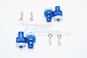 GPM VEN201FRA ALUMINUM FRONT & REAR MAGNETIC BODY MOUNT HPI RC 1/10 VENTURE TOYOTA FJ CRUISER - BLUE - VEN201FRA-B