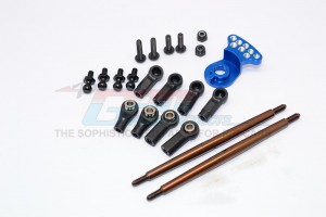GPM DT3160STM STEERING TIE ROD WITH SERVO SAVER  P3 TAMIYA DT-03 - DT3160STM-B-BEBK
