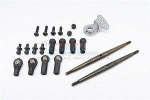 GPM DT3160STM STEERING TIE ROD WITH SERVO SAVER  P3 TAMIYA DT-03 - DT3160STM-GS-BEBK