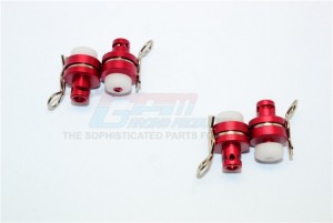ALUMINIUM FRONT & REAR MAGNETIC BODY MOUNT AXIAL 1/18 YETI JR - Red - MYT201FR-R