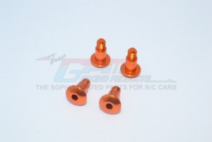 GPM GF004 ALUMINIUM KING PIN 5 X 6.2 X M4 FOR TAMIYA GF01 / TA01 / TA02 / TA03 / TL01 - GF004-OR