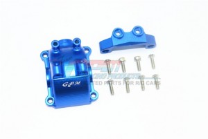 GPM TT2012A ALUMINUM FRONT / REAR GEARBOX COVER W/ UPPER ARM STABILIZER 1/10 RC TAMIYA TT02 - TT2012A-B
