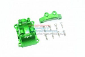 GPM TT2012A ALUMINUM FRONT / REAR GEARBOX COVER W/ UPPER ARM STABILIZER 1/10 RC TAMIYA TT02 - TT2012A-G