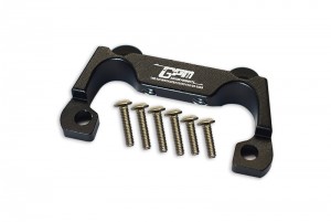 GPM LU4330FM ALUMINIUM FRONT BUMPER MOUNT TEAM LOSI 1/10 4WD LASERNUT TENACITY ULTRA 4 ROCK TACER LOS03028 - BLACK - LU4330FM-BK