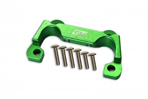 GPM LU4330FM ALUMINIUM FRONT BUMPER MOUNT TEAM LOSI 1/10 4WD LASERNUT TENACITY ULTRA 4 ROCK TACER LOS03028 - GREEN - LU4330FM-G