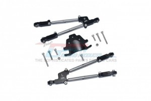 GPM MAKX049R ALUMINUM REAR TIE RODS WITH STABILIZER ARRMA RC 1/5 KRATON / OUTCAST 8S - MAKX049R-BK