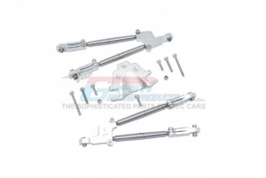 GPM MAKX049R ALUMINUM REAR TIE RODS WITH STABILIZER ARRMA RC 1/5 KRATON / OUTCAST 8S - SILVER - MAKX049R-S