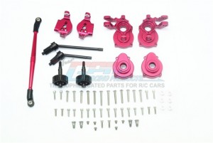 GPM TRX4H100F ALUMINUM FRONT C-HUBS KNUCKLE ARMS SPINDLE GEAR CVD STEERING LINK1/10 RC TRAXXAS TRX-4 - TRX4H100F-R