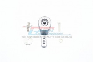 GPM TRX4023TA/3H ALUMINUM 23T SERVO HORN W. BUILT-IN SPRING (3 POSITIONING HOLES) 1/10 RC TRAXXAS TRX-4 - GUN SILVER - TRX4023TA/3H-GS