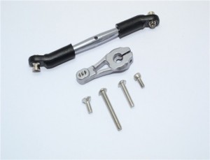 GPM TRX416025ST ALUMINUM SERVO HORN WITH SPRING STEEL STEERING LINK 1/10 RC TRAXXAS TRX-4 - RED - TRX416025ST-R