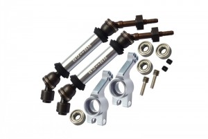 GPM SSLA1277RH22 ALUMINIUM WIDEN REAR CVD DRIVE SHAFT W/ KNUCKLE ARM 1/10 TRAXXAS SLASH 4X4  LOW-CG VXL - SILVER - SSLA1277RH22-S