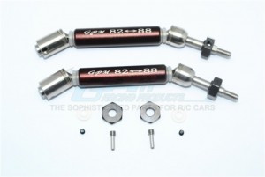 GPM SSLA1277RHA ALUMINUM REAR CVD DRIVE SHAFT W/ HEX 1/10 TRAXXAS SLASH 4X4 / SLASH 4X4 LOW-CG / F-150 SVT RAPTOR - SSLA1277RHA-BR