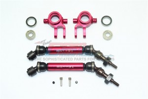 GPM SSLA1280FH21 ALUMINIUM WIDEN FRONT CVD DRIVE SHAFT W/ KNUCKLE ARM TRAXXAS SLASH / RUSTLER 4X4 - RED - SSLA1280FH21-R