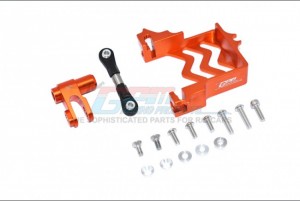 GPM TXM024 ALUMINUM SERVO MOUNT STEEL TIE ROD 25T SERVO HORN TRAXXS 1/5 X-MAXX 6S 8S MONSTER - ORANGE - TXM024-OR