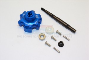 GPM TXM8035S ALUMINUM TRASMISSION CUSH DRIVE HOUSING WITH DRIVE INPUT SHAFT TRAXXS 1/5 X-MAXX 6S 8S MONSTER - TXM8035S-B