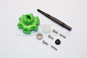 GPM TXM8035S ALUMINUM TRASMISSION CUSH DRIVE HOUSING WITH DRIVE INPUT SHAFT TRAXXS 1/5 X-MAXX 6S 8S MONSTER - TXM8035S-G