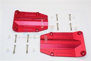 GPM TXM332 ALUMINIUM CENTRE SKID PLATE TRAXXS 1/5 X-MAXX 6S 8S MONSTER - RED - TXM332-R