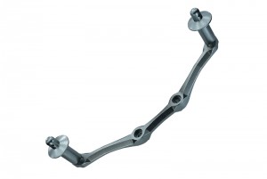 GPM SLA201F/RN ALLOY BODY POSTS MOUNT WITH POSTS 1/10 RC TRAXXAS SLASH 4X4 / STAMPEDE 4X4 - GUN SILVER - SLA201F/RN-GS