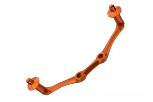 GPM SLA201F/RN ALLOY BODY POSTS MOUNT WITH POSTS 1/10 RC TRAXXAS SLASH 4X4 / STAMPEDE 4X4 - ORANGE - SLA201F/RN-OR