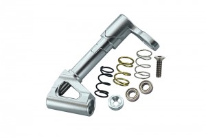 GPM KM048SP ALUMINIUM STEERING POST WITH SPRINGS  & BEARINGS 1/8 RC KYOSHO MOTORCYCLE BIKE - KM048SP-S