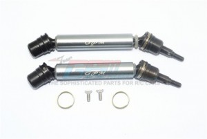 GPM MAG108FRS ALUMINIUM FRONT / REAR CVD DRIVE SHAFT ARRMA 1/10 GRANITE / SENTON 4X4 - GUN SILVER - MAG108FRS-GS
