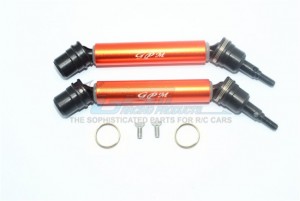 GPM MAG108FRS ALUMINIUM FRONT / REAR CVD DRIVE SHAFT ARRMA 1/10 GRANITE / SENTON 4X4 - ORANGE - MAG108FRS-OR