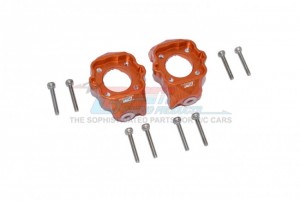 GPM LMT019 ALUMINUM FRONT C-HUBS TEAM LOSI RC 1/8 LMT 4WD SOLID AXLE MONSTER TRUCK LOS04022 - ORANGE - LMT019-OR