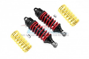 GPM ER2085F/R ALU FRONT / REAR ADJUSTABLE SHOCKS TRAXXAS REVO E-REVO /  E-REVO 2.0 - BLACK - ER2085F/R-BK-R