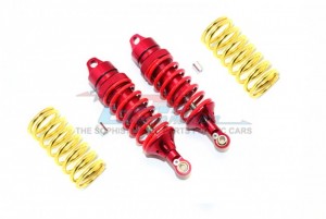 GPM ER2085F/R ALU FRONT / REAR ADJUSTABLE SHOCKS TRAXXAS REVO E-REVO /  E-REVO 2.0 - RED - ER2085F/R-R-R