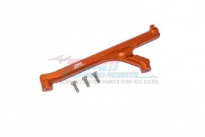 GPM LU4016F ALUMINUM FRONT CHASSIS BRACE LOSI 1/10 4WD LASERNUT TENACITY ULTRA 4 ROCK TACER LOS03028 - ORANGE - LU4016F-OR