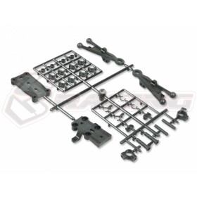 3RACING FGX-332A Front Double Wishbone Suspension System Plastic Replacement RC FORMULA FGX CAR - FGX-332A