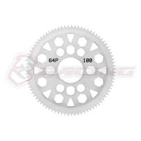 3RACING 3RAC-SG64100/V2 64 Pitch Spur Gear 100T Ver.2 - 3RAC-SG64100/V2