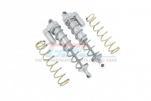 GPM MAKX177F/L ALUMINUM FRONT L-SHAPE PIGGY BACK SPRING DAMPERS 177mm ARRMA 1/5 4WD KRATON / OUTCAST 8S BLX MONSTER TRUCK ARA110002T1/T2 - SILVER - MAKX177F/L-S-S